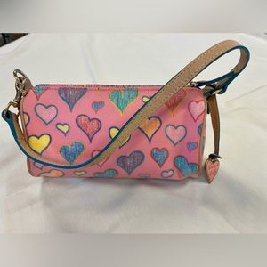 Dooney and Bourke Mini Crayon Heart Barrel Bag